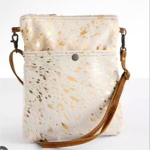Cowhide Myra Crossbody Bag